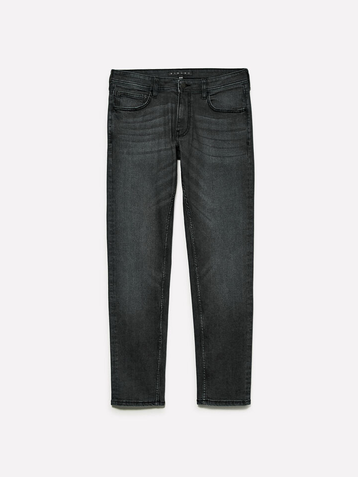 Jean slim noir style 74 - jeans coupe slim pour homme - Noir | Sisley image number 1